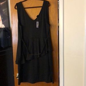 Size4 torrid Black peplum dress NEVER WORN